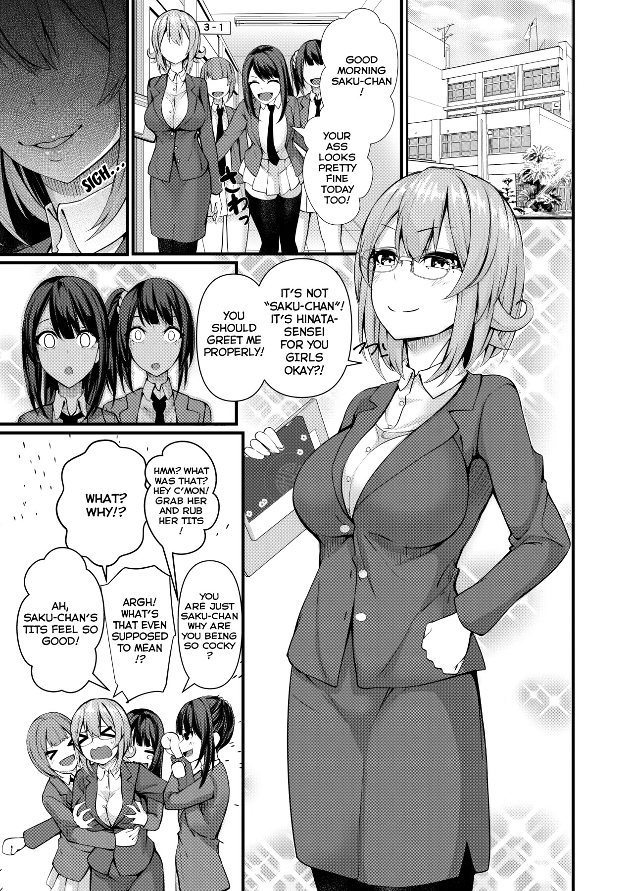 Hentai Manga Comic-Futanari Gym Employee Serious Highschool Teacher-Read-33